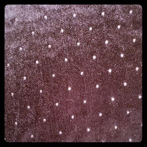 Velvet bodysuit with smooth metallic studs